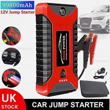 99800mAh 12V Car Jump Starter Pack Booster Battery Charger Emergency Power Bank