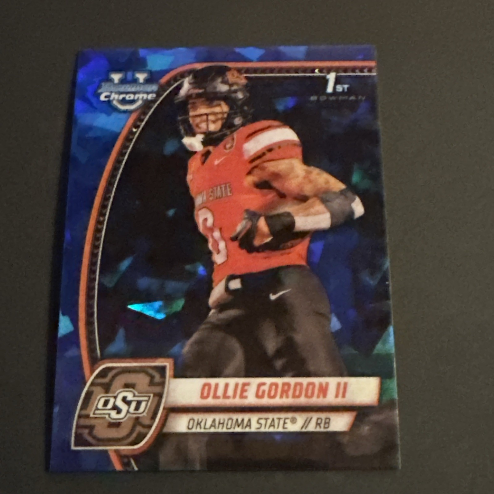 2024 Bowman U Chrome Sapphire #197 Ollie Gordon II Base 1st Bowman-OSU