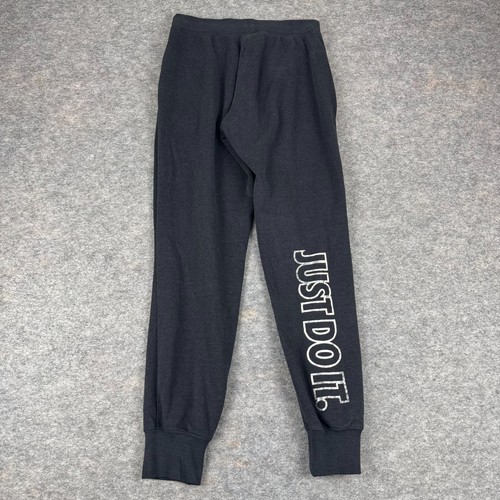 Nike Sportswear Fleece Joggers 28" Pockets Spellout Black Womens XS - Picture 6 of 12