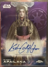 Topps 2025 Star Wars Chrome Queen Apailana Keisha Castle-Hughes Auto /199 A-KCH