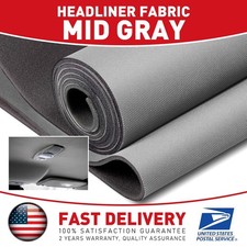 Gray Flat Knit Headliner Fabric with Foam Backing for Car Ceiling Fabric Repair