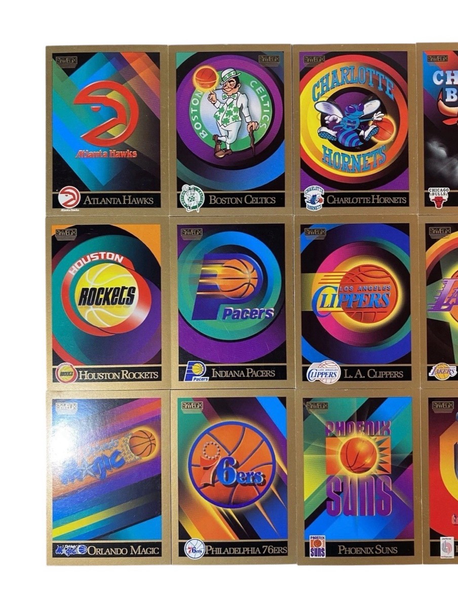 27) Skybox NBA 1990 TEAM LOGO Complete Set Basketball Cards