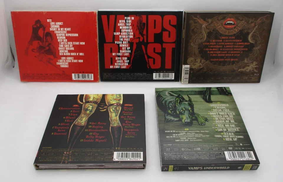 VAMPS 5CDs BEAST, UNDERWORLD, Bloodsuckers .. Japan import hyde L'Arc-en-Ciel - Image 2 of 4