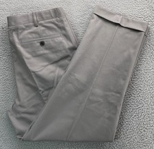  65 New Lands' End Men's Traditional Fit No Iron Chino Pants Gray 36x29