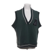 Adidas, Pullunder, Größe: 40, Grün/Weiß/Blau, Rippenstrick, Damen #JT6