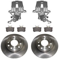 2 Bremssattel Bremsscheiben Belag FüR VW Golf 5 V 1K1 1K5 Golf Plus Hinten 1KD