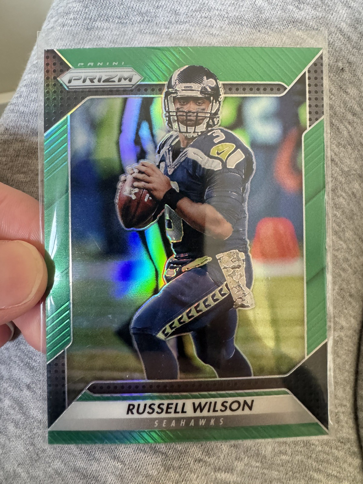 2016 Panini Prizm Green Prizm Russell Wilson #193