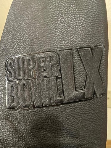 2026 NFL Super Bowl LX San Francisco Rib Wool Varsity Jacket Black Size 2XL - Bild 6 von 8