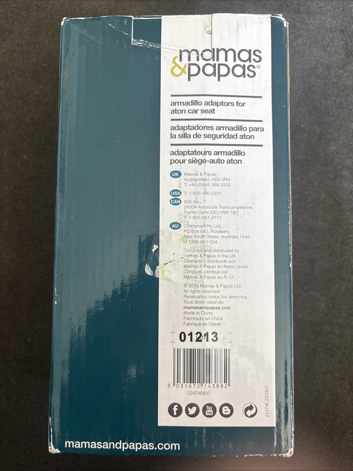 Adaptadores de armadillo para asiento de coche Mamas & Papas Foto 3 de 4