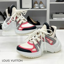 LOUIS VUITTON Arclight Line Monogram Sneakers White From Japan