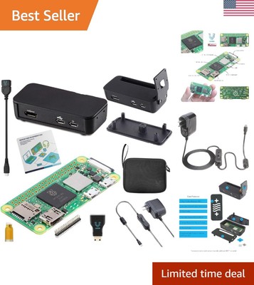 Raspberry Pi Zero 2 W Basic Starter Kit - 1GHz Quad-Core Power & Versatile Case