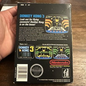 Donkey Kong 3 (Nintendo NES) Complete CIB - Tested - Authentic