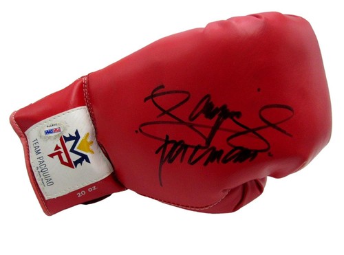 Manny Pacquiao Signed/Autograph Boxing Glove (Left) Boxing Champ PSA/DNA 208112