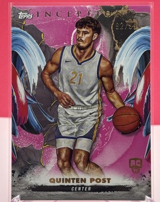2024-25 Topps Inception NBA Basketball Quinten Post #42 Pink 92/99 Warriors RC