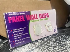 Advantus 75301 Panel Wall Clips for Fabric Panels Standard Size White 19/PackM13