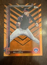 2025 Topps Update Series - Logan Allen #US288 Holiday Orange & Black Foil