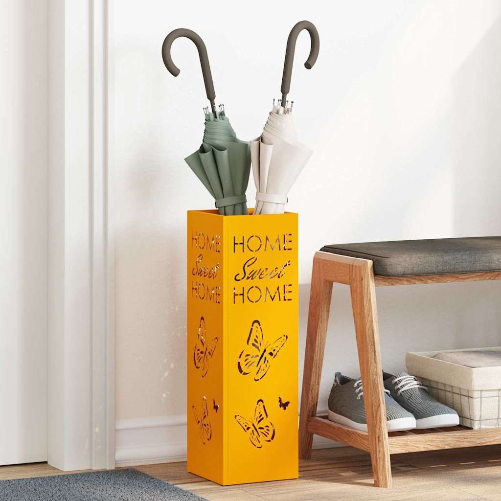 Offerta Portaombrelli Senape Metallo 15,5cm | Spazio e Ordine