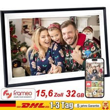 Frameo WLAN Digitaler Bilderrahmen 15 Zoll 32GB IPS-Display mit Touch-Funktion