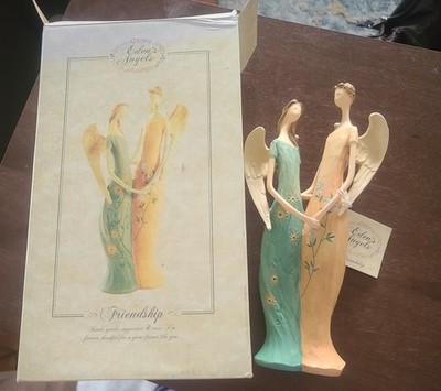 Eden's Angels ''Friendship  Figurine Giftcraft  #301112 2006 9.25'' Tall NIB Rare 