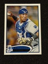 2012 Topps Salvador Perez ROOKIE CARD RC #343 Kansas City Royals Homerun Title. rookie card picture