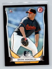 2014 Bowman Draft Picks & Prospects Black Asia Brian Gonzalez Baltimore Orioles