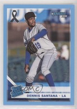 2019 Panini Donruss Rated Rookie Father's Day Ribbon 46/49 Dennis Santana 0b3