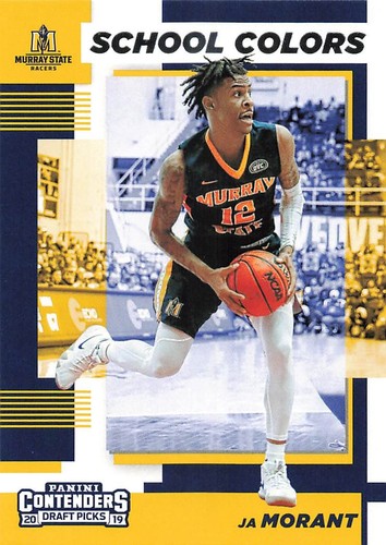 JA Morant #2 2019 Panini Contenders Draft Picks School Colors card