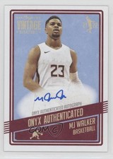 2021-22 Onyx Vintage Auto MJ Walker #VAMW Auto 4z8