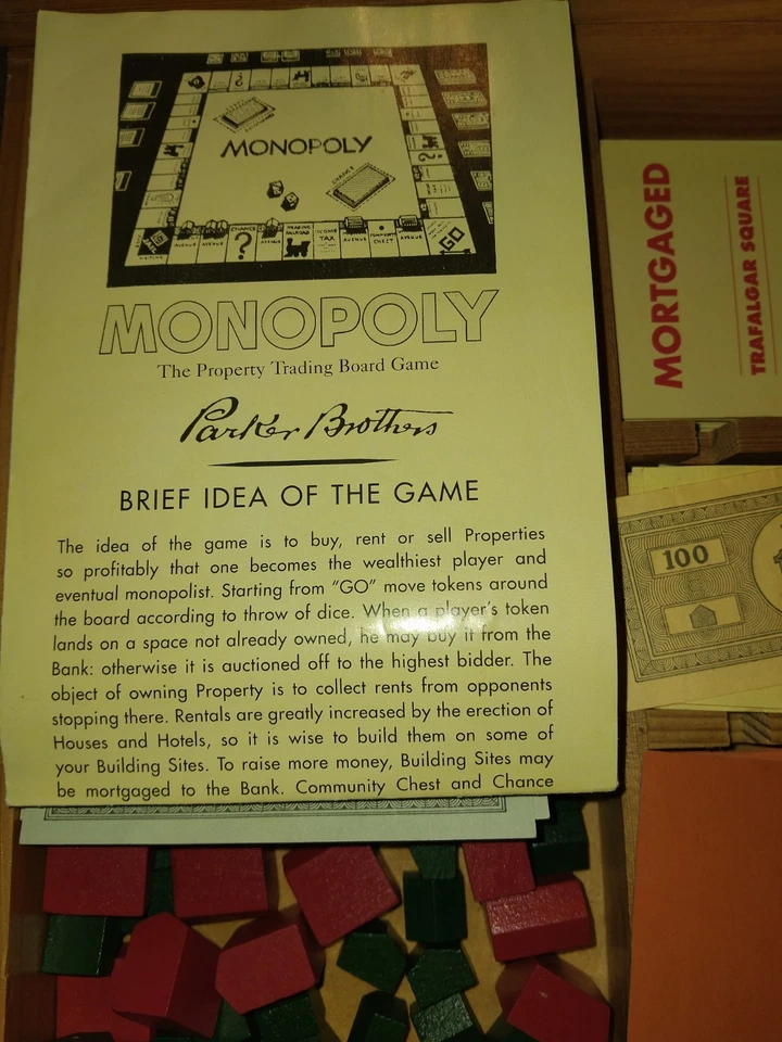 Monopoly Wooden Edition Board Game complete - Image 4 of 4