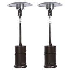 Outdoor Propane Gas Heater Patio Deck Courtyard 40000 BTU Bronze 2 Pack