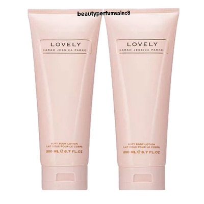 LOT Of 2 ~ LOVELY By Sara Jessica Parker for Women 6.7 oz Silkening Body Lotion