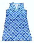 Womens STELLA PARKER blue shells golf dress MEDIUM NEW stretch pockets athletic