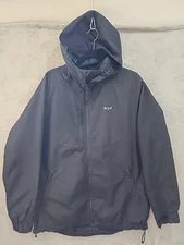 HUF Men's L Black Zipup Hooded Jacket
