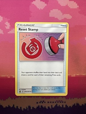Pokemon Karte Reset Stamp 206a/236 Kosmische Finsternis Near Mint