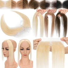 100 Remy Human Hair Patch Topper Full Lace Receding Frontal Hairline Hairpiece