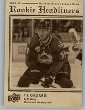 2009-10 Upper Deck Rookie Headliners #RH5 T.J. Galiardi (ref 162958)