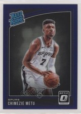 2018-19 Panini Donruss Optic Rated Rookie Purple Prizm Chimezie Metu #195 08uq