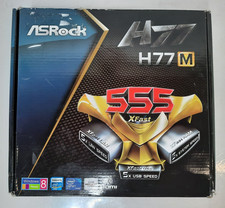 ASRock H77M Socket LGA1155 DDR3 MicroATX Motherboard With I/O Shield in Box