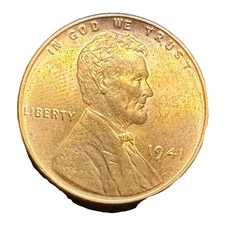 1941 Lincoln Wheat Cent Penny Error Uncirculated DDR Variety