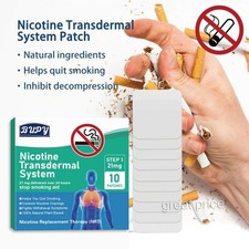 10Pc Quit Stop Smoking Patch Herbal Plaster Relief Support Anti-smoking Sticker