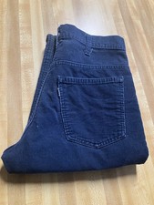 VINTAGE 70S LEVIS 646 BLANK WHITE TAB CORDUROY BELL BOTTOM PANTS 31x31