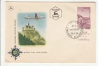 Israel 'First Day Cover' Scott C17 w/ Tab   "13.11.56"