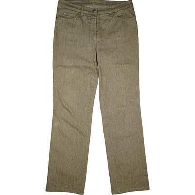 Gerry Weber 40 L32 Jeans Trousers Brown Womens Romy Stretch Comfort Straight Leg W31