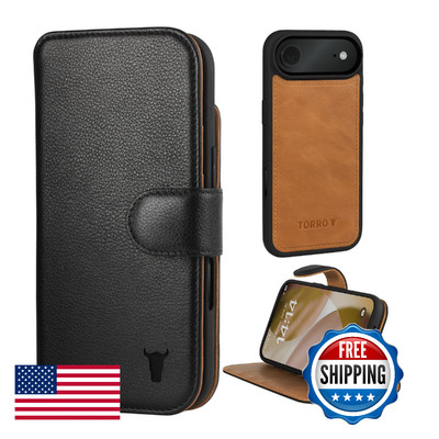 TORRO Leather Case Compatible with iPhone Air 6.5  2025   Leather Bumper Case wi