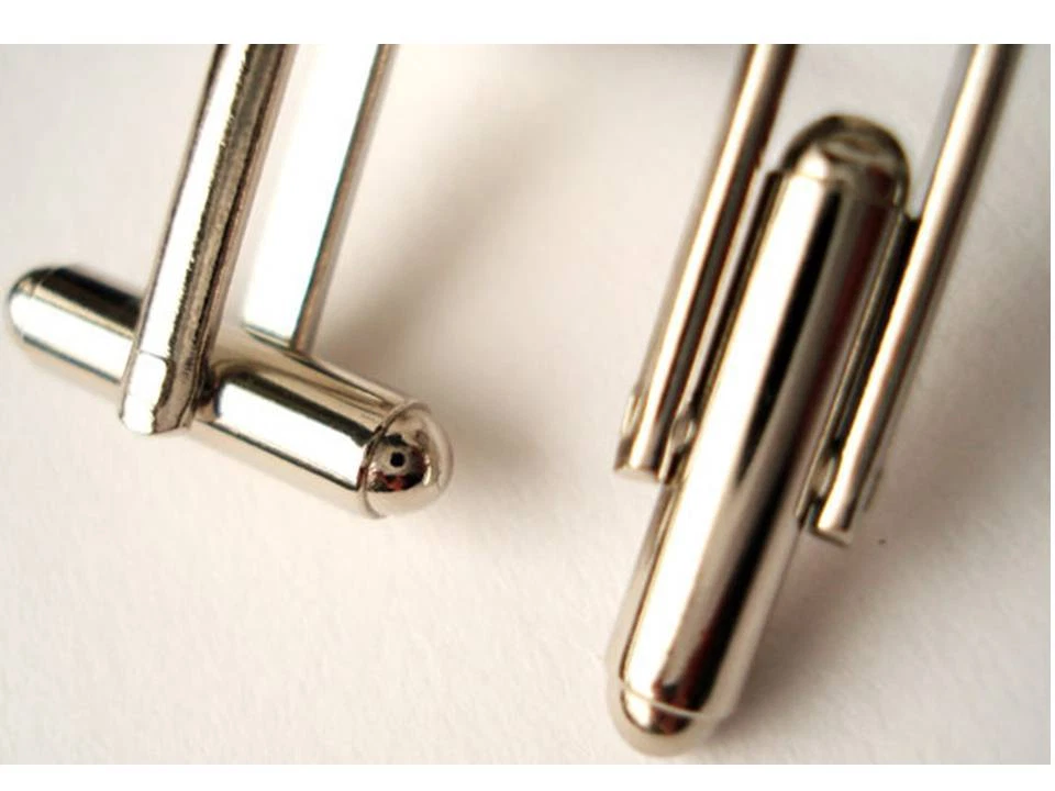 Mini White Domino Cufflinks - Image 2 of 4