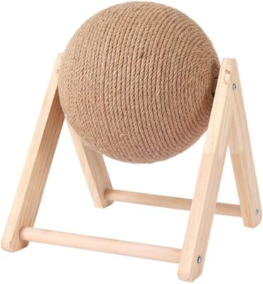 #ad Pet Cat Scratching Ball Kitten Sisal Rope Grinding Paws Claw Interactive Pet Toy $11.90