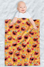 Sesame Street Fleece Baby Blanket, 30"x40", Elmo Pattern