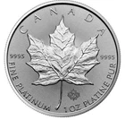 2025 Canadian Platinum Maple Leaf 1 oz — photo from another recent sale