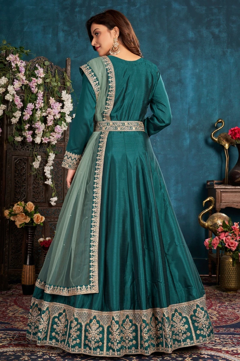 Silk clearance gown suit