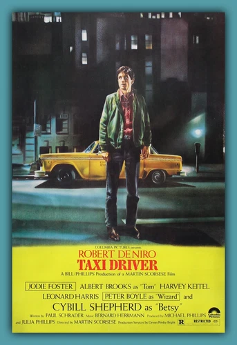 Taxi Driver - Movie Poster Image - BIG MAGNET 3.5 x 5 in